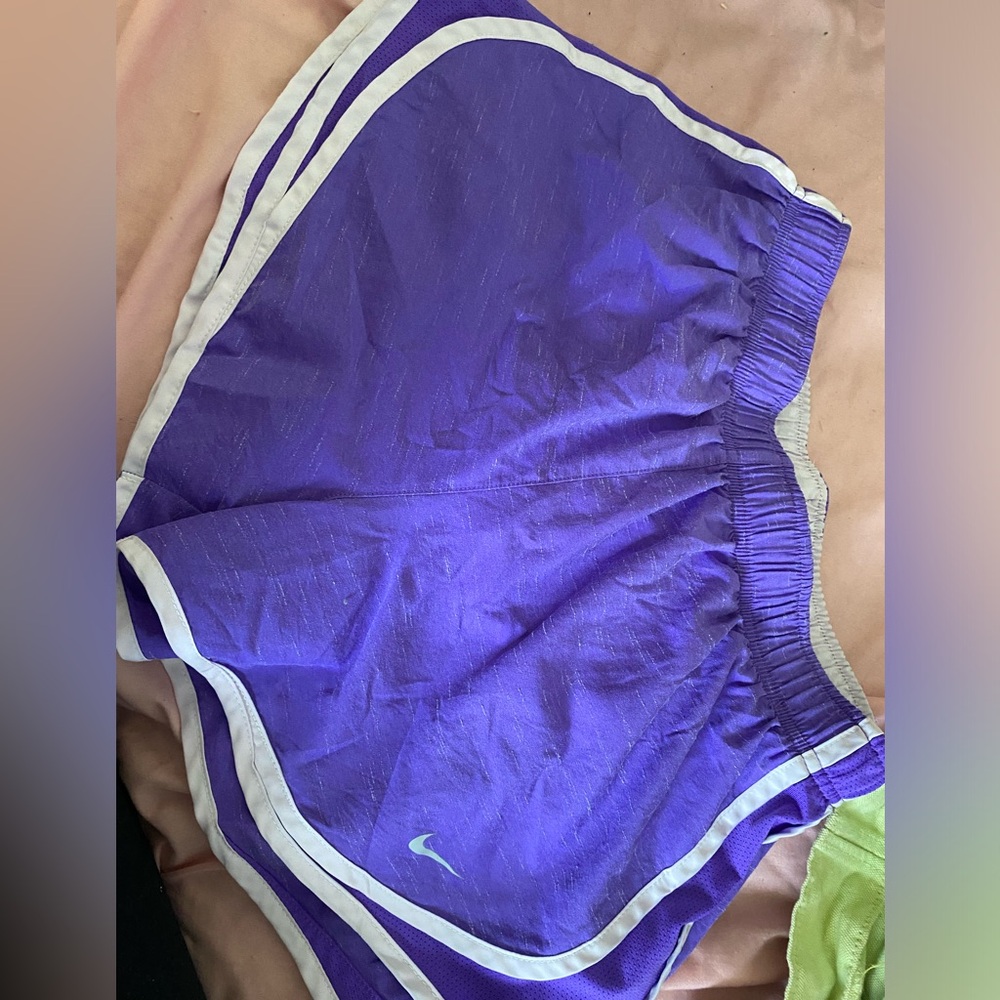 womens s nike purple shorts with liner
